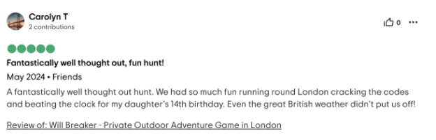 Great review for outdoor team game for celebration