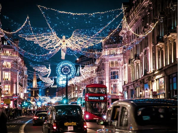 festive lights in London festive lights in London